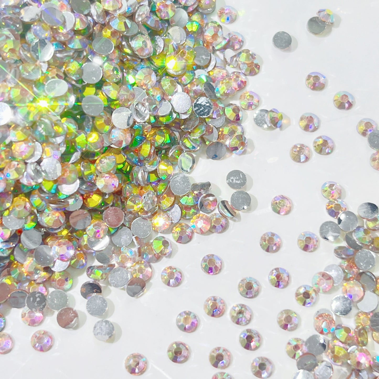 resin gems FLAT back