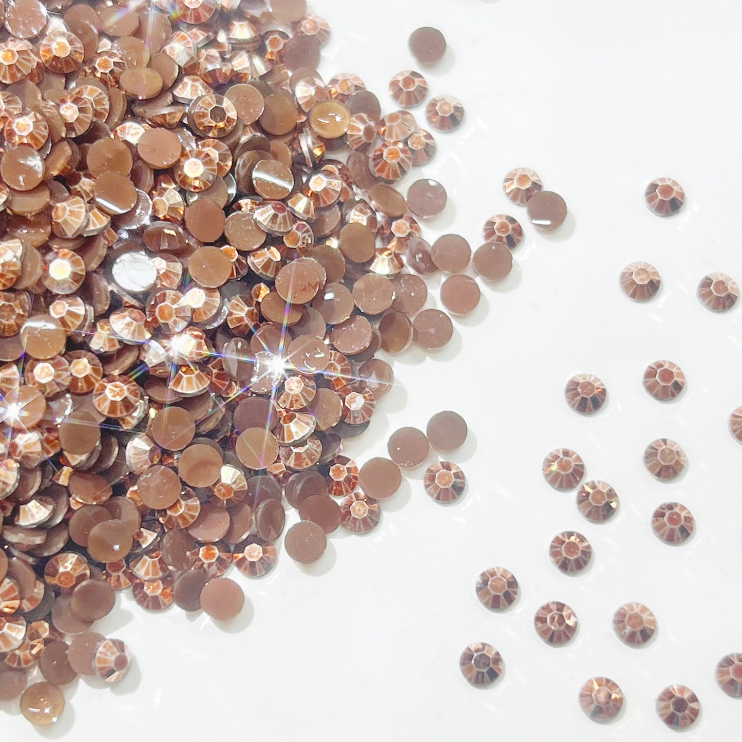 resin gems FLAT back