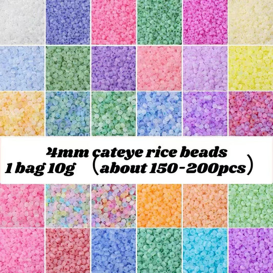 Cateye Rice Beads 4mm