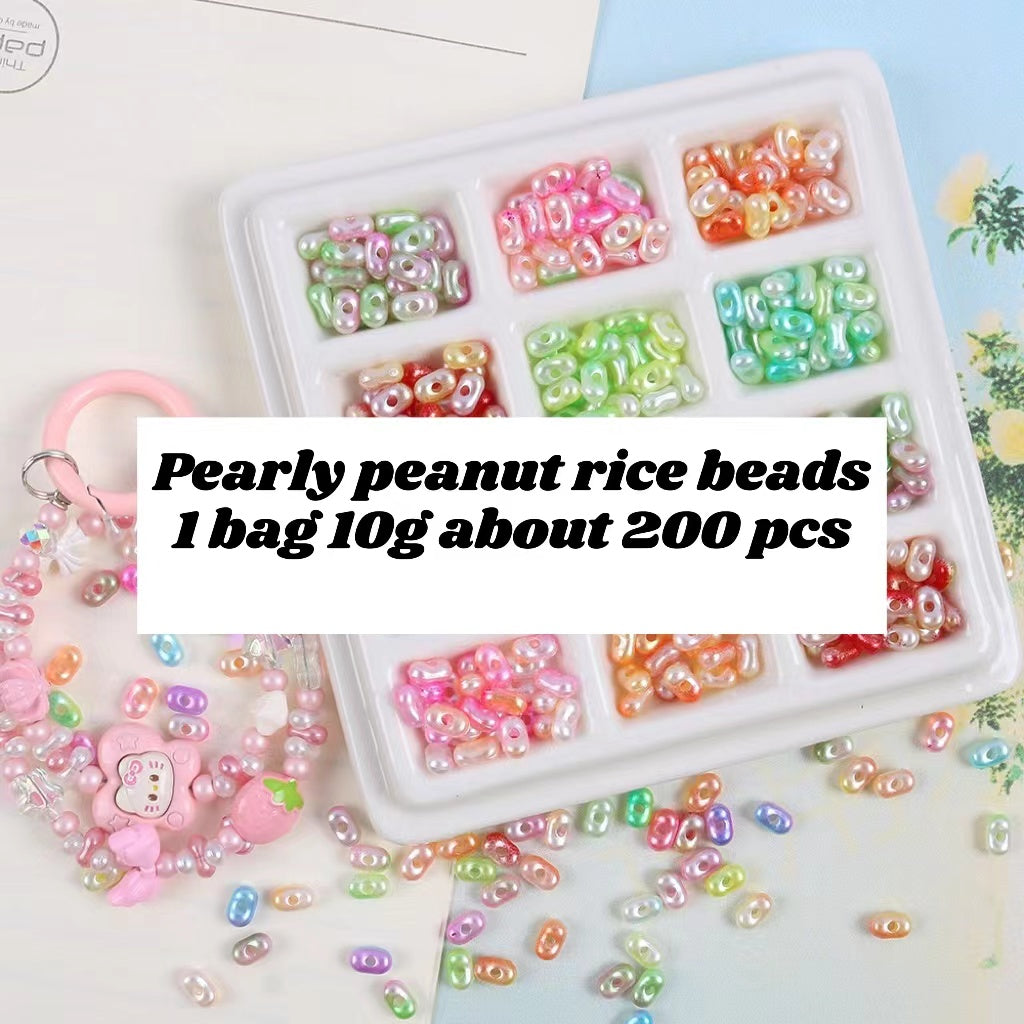 Pearly Peanut Rice Beads