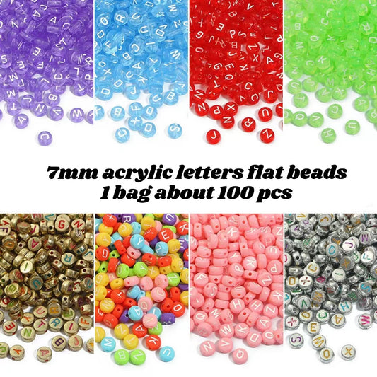 Acrylic Letters Flat Beads