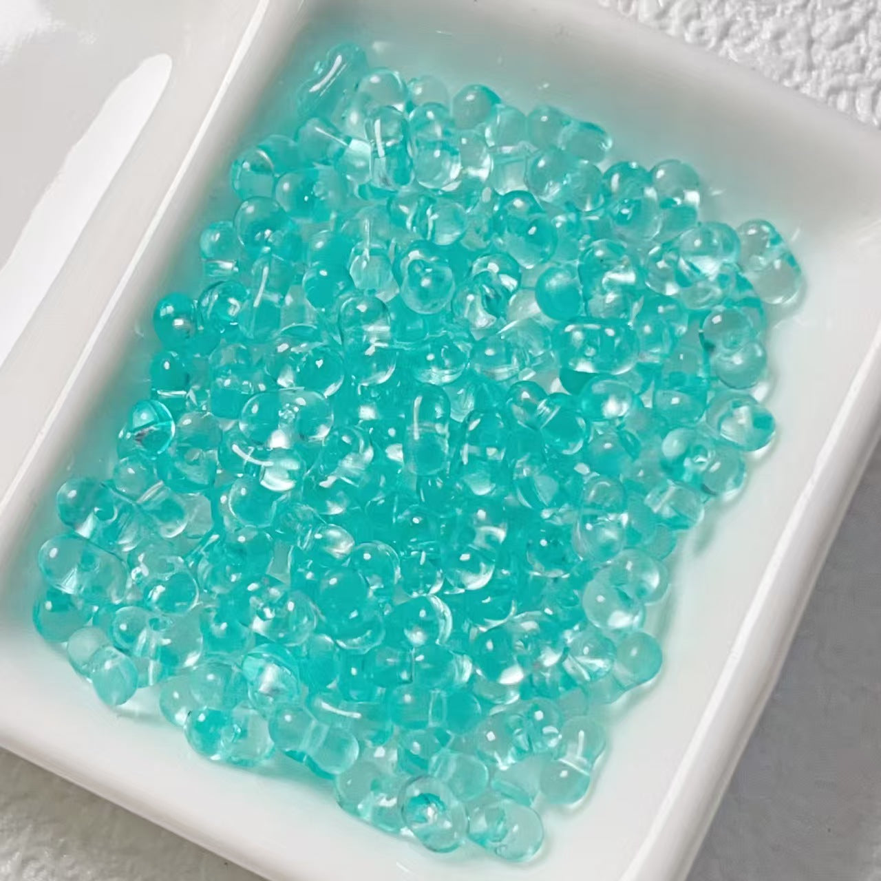 Clear Peanut Rice Beads