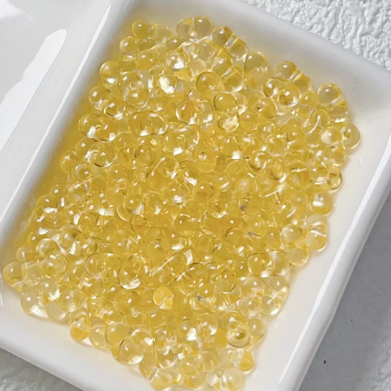 Clear Peanut Rice Beads