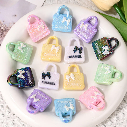 LUXURY-Beads -Mini Bags with Signage 20×30mm 10 pcs